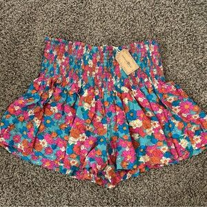 NWT Natural Life Floral Multicolor Flowy Boho Shorts Size L/XL